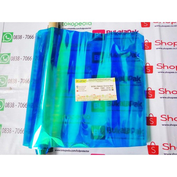 Spesial skotlet scotlite lampu mobil motor bunglon biru 50 x 30 cm Terjangkau