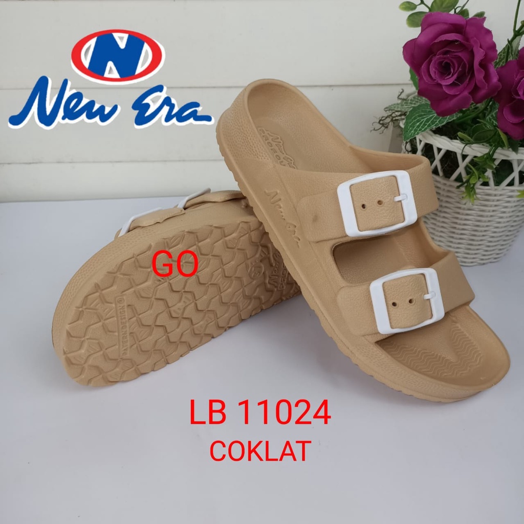 sogo NEW ERA LB E 11024 Sandal Karet Wanita Slop Terbaru Gesper Sendal Karet Selop Ban Dua Sandal Cewek