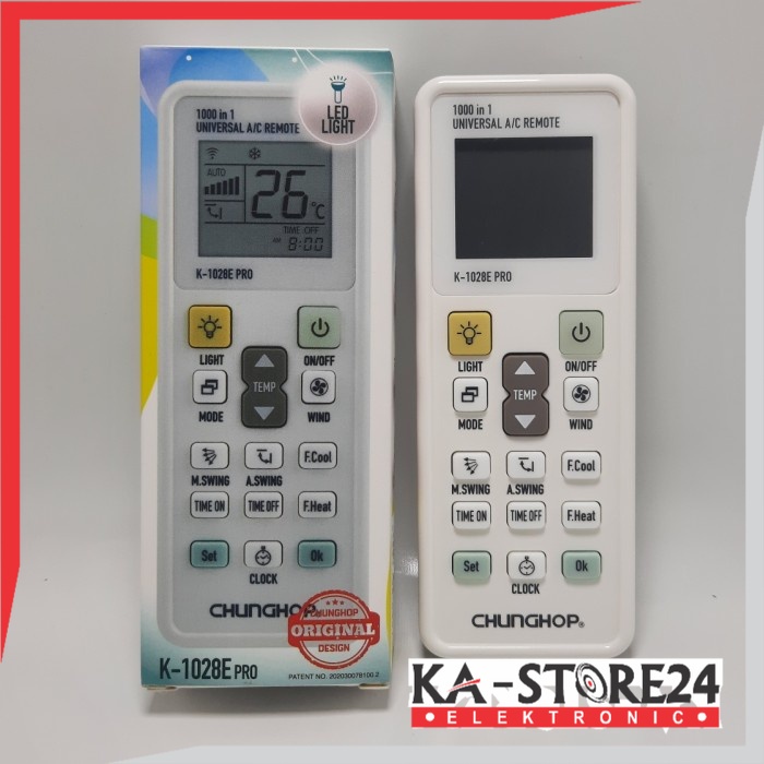 REMOTE / REMOT AC UNIVERSAL CHUNGHOP K-1028E pro