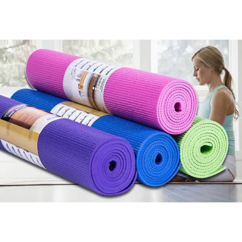 MATRAS SENAM BAHAN PVC MATRAS YOGA ALAS OLAHRAGA MATRAS FREE TAS