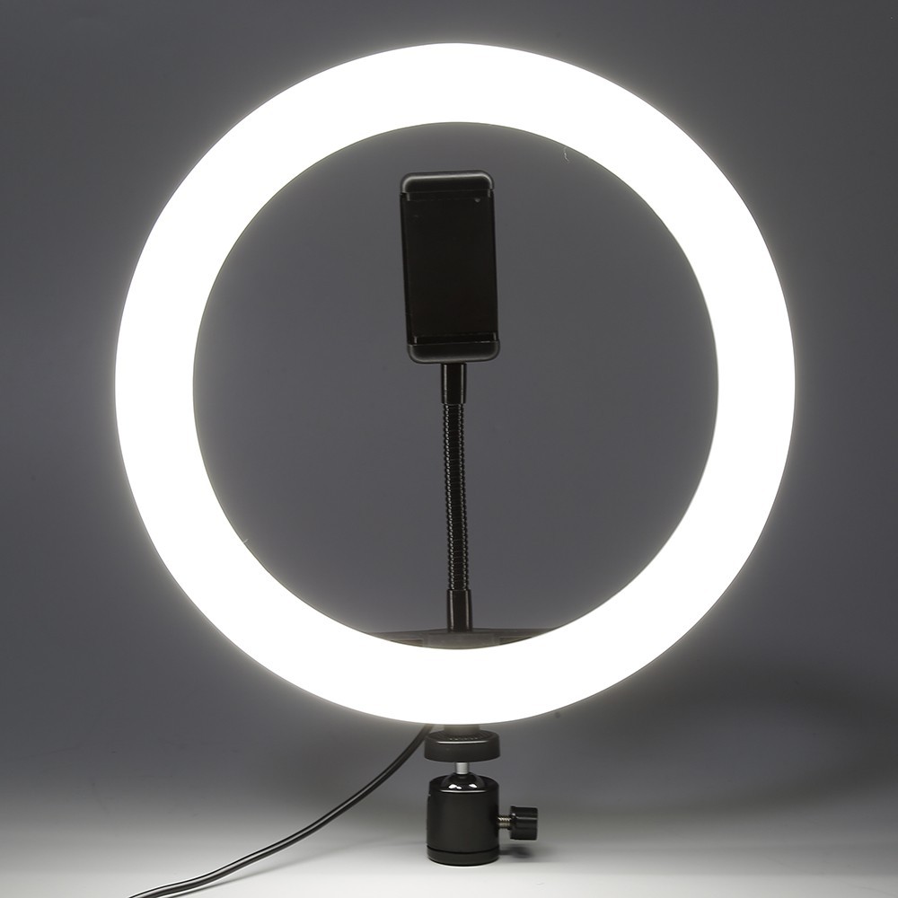 TaffSTUDIO Lampu Halo Ring Light LED Kamera 12W 8 Inch with 3xSmartphone Holder RL-21 Cincin MNL