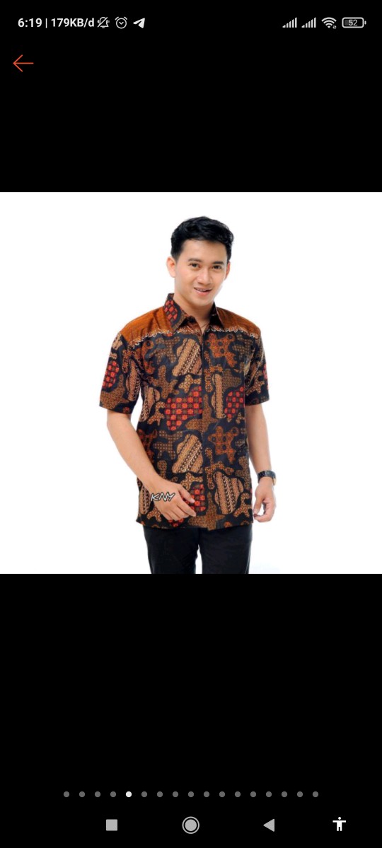 Kemeja Hem Batik Terviral Original No Kw Ready Seragam Harga Grosir