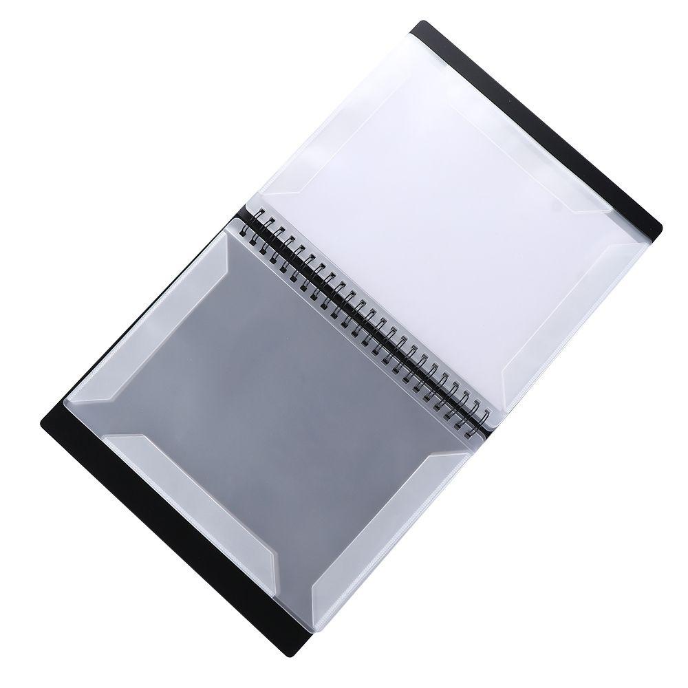 R-flower 60kantong Lembar Folder Musik Document Storage Organizer Music Score Coil Folder Spiral-Bound Music Binder