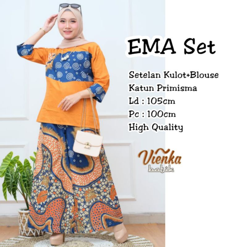 Goenzshop Set Kulot Batik Solo