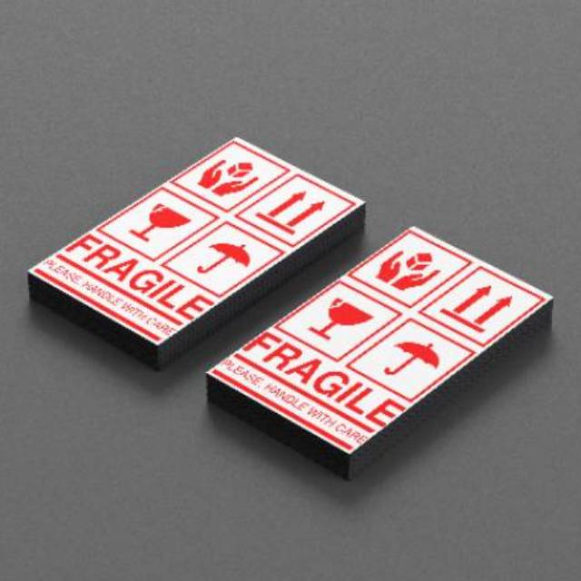 

Sticker fragile barang pecah belah please handle with care