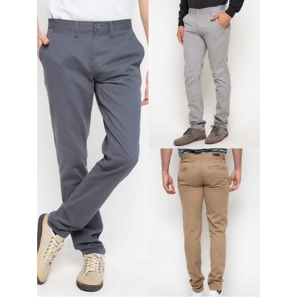 Celana Details Slimfit Cowok