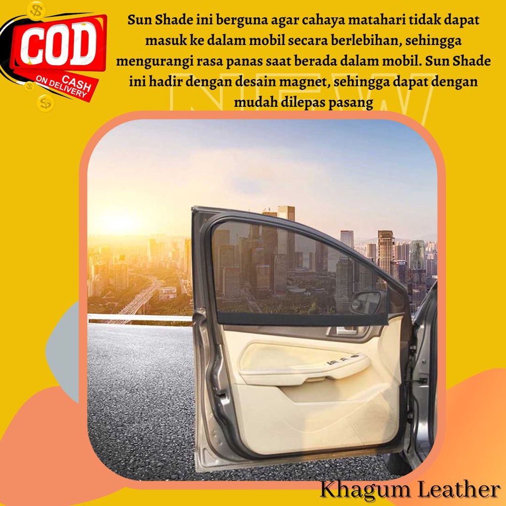 Pelindung UV Jendela Mobil Car Sun Shade Mesh Visor Premium