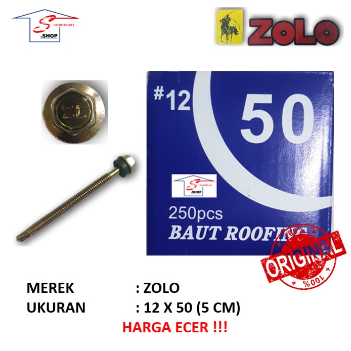 Sekrup Roofing / Baut Roofing 12 x 50 (5 cm) ZOLO (ECER)