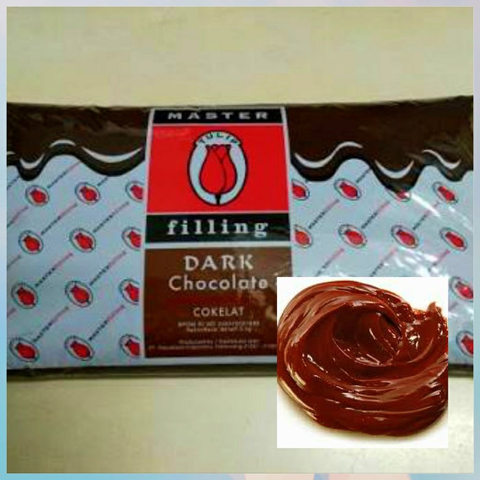 

COKELAT FILLING TULIP, DARK CHOCOLATE PASTA, ISIAN COKELAT 5KG