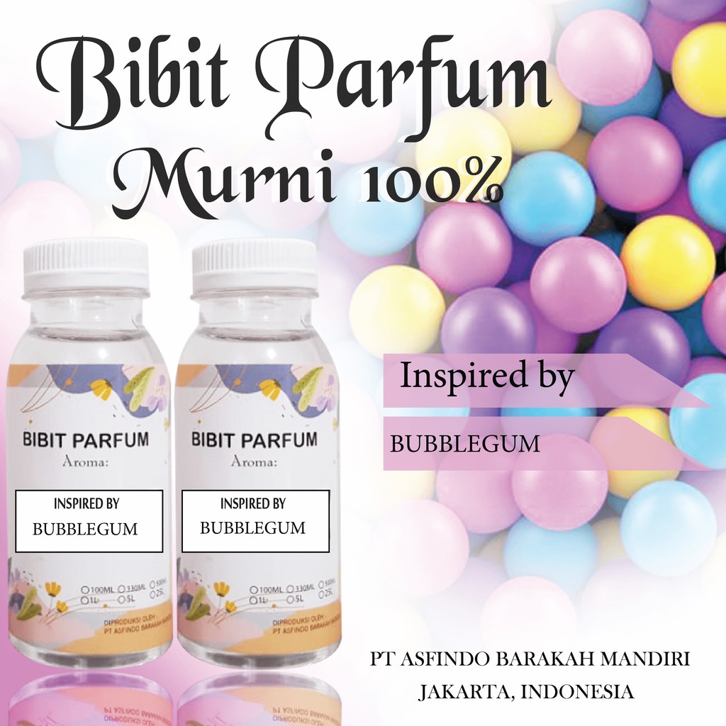 Bibit parfum Bubblegum (khusus parfum Ruangan) 100 ml