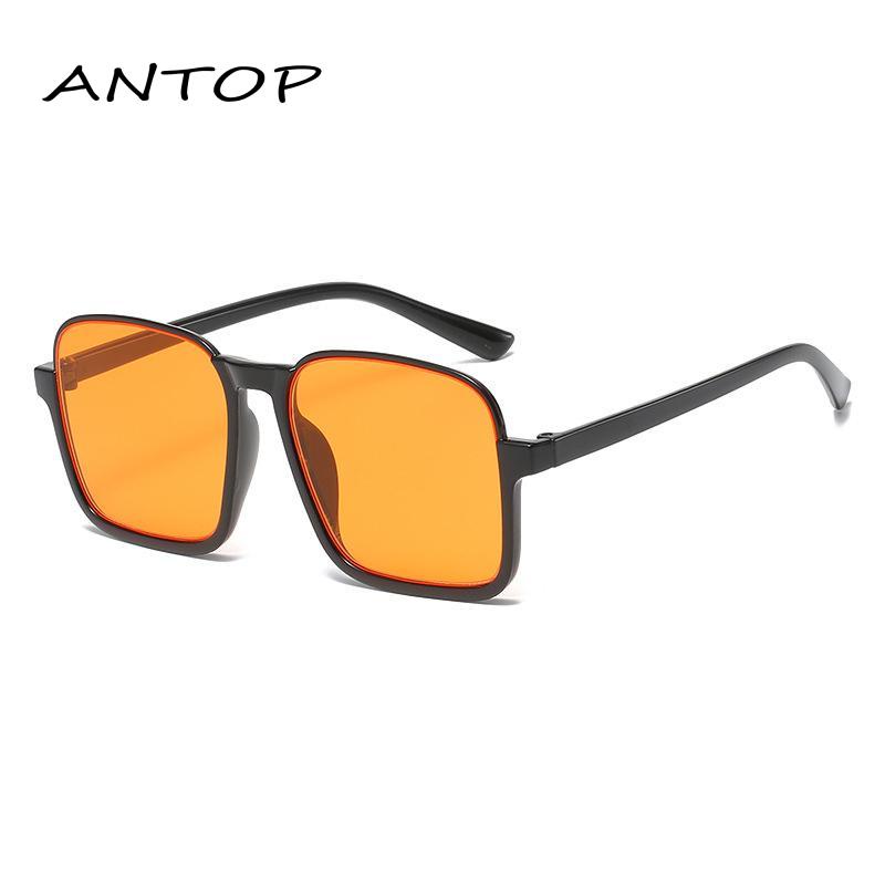 Kacamata Hitam Korea Retro Wanita Klasik Frame Kotak Besar Anti Radiasi Uv Untuk Sunglasses ANTOP