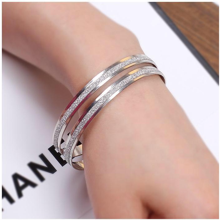 Gelang wanita bangle silver gold model korea terbaru lucu imut cantik bagus banget