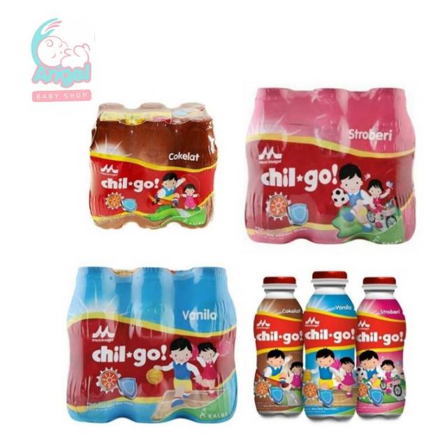 Chil Go ( PER KARTON ISI 6 PACK ) Coklat / Strawberry / Vanila / Melom Madu / Pisang