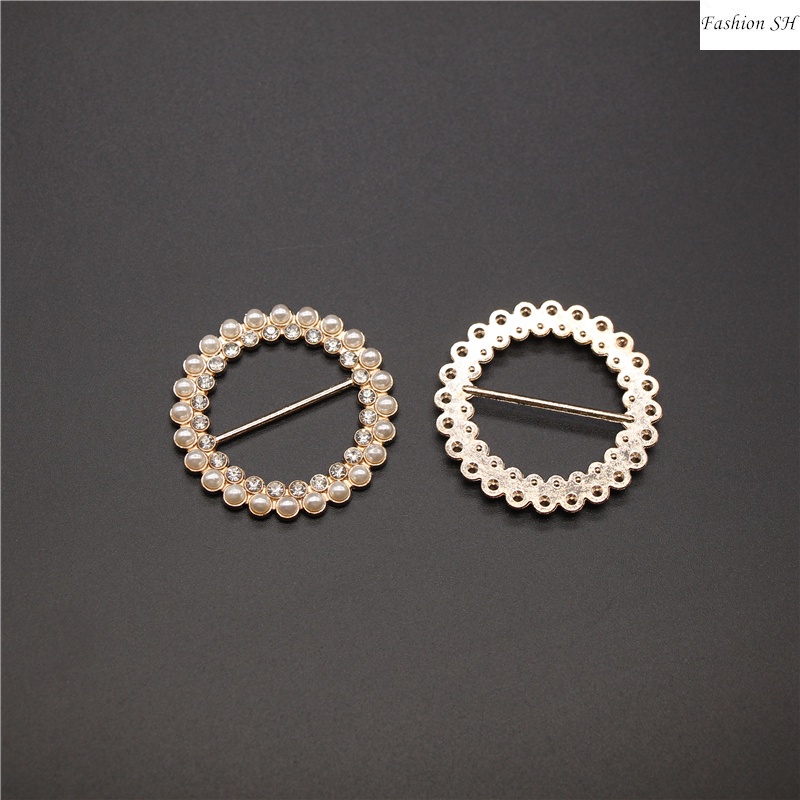 Bros Pin Klip Trendy Desain ring Holder scarf Wanita SJK03