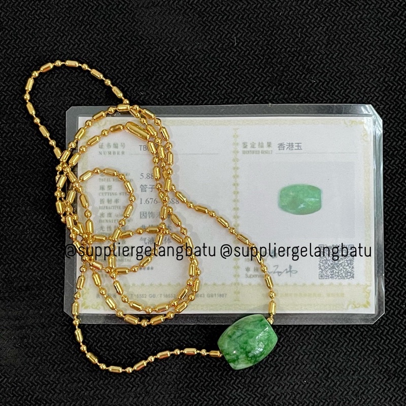 LIONTIN KALUNG GIOK ASLI TIONGKOK BERSERTIFIKAT NOMOR SERI