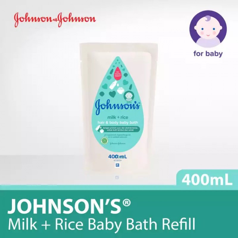 Johnson's &amp; Johnson's Baby Bath Milk + Rice Refill - 400 ml