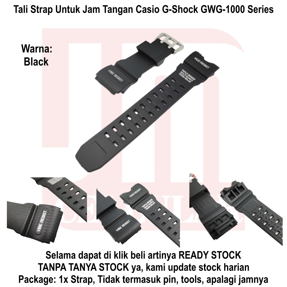 Tali Jam Tangan Khusus untuk Casio G-Shock GWG-1000 Series -  Strap Rubber Resin