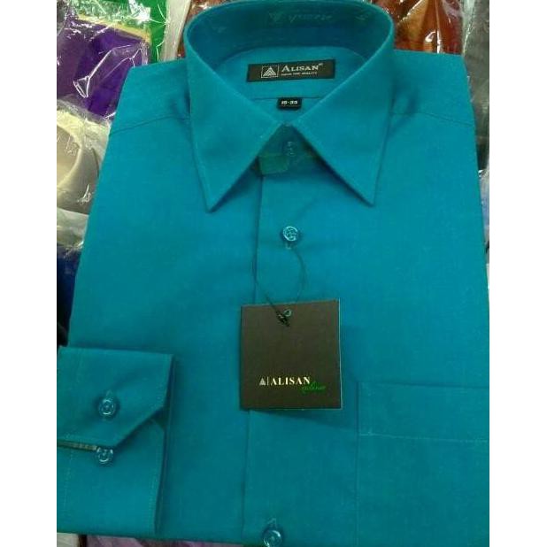 Kemeja Alisan Hijau Tosca Regular Fit Panjang .Aruansy.Olshop