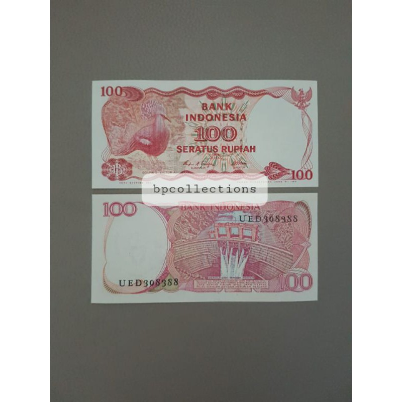 Uang Lama 100 Rupiah Seratus Goura Victoria 1984