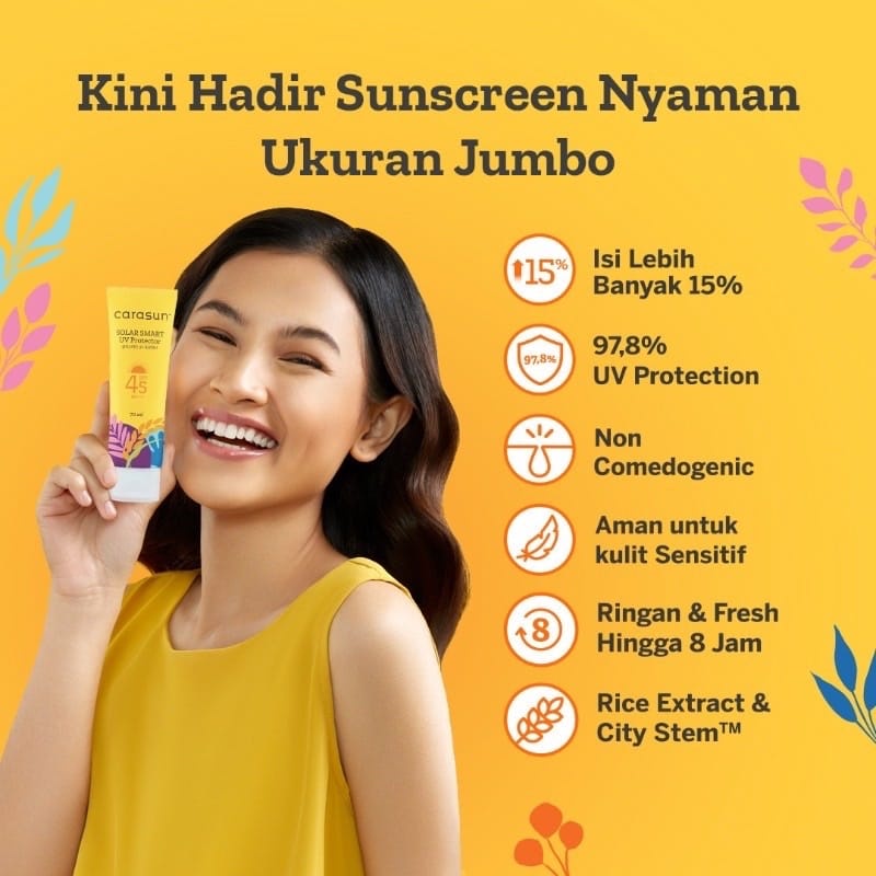 CARASUN Sunscreen Solar Smart SPF 45 PA++ 70ML