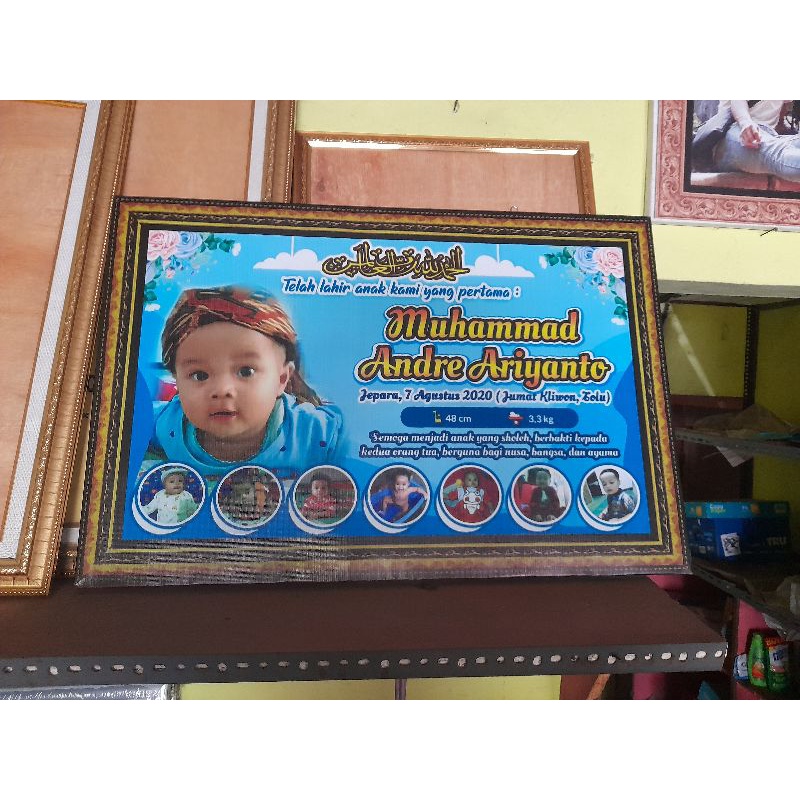 Jual BIODATA BAYI. BABY BIO. PAPAN NAMA BAYI. BANER BAYI | Shopee Indonesia