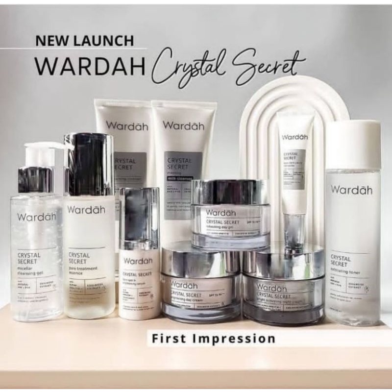 wardah crystal secret series , day cream crystal secret