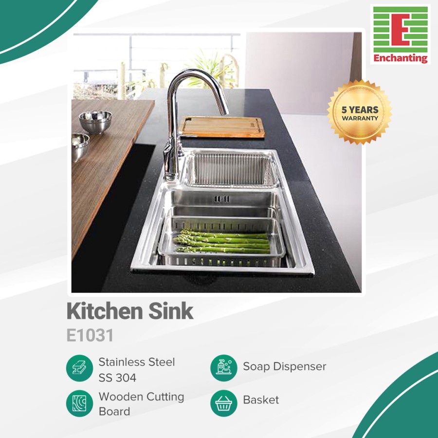 Enchanting Kitchen Sink Dapur / Bak Cuci Piring C603
