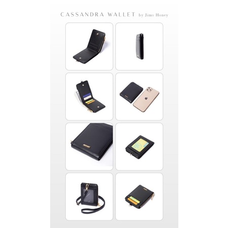 Lanyard Cassandra wallet Jimshoney Original dompet kartu free tali gantung realpic cod