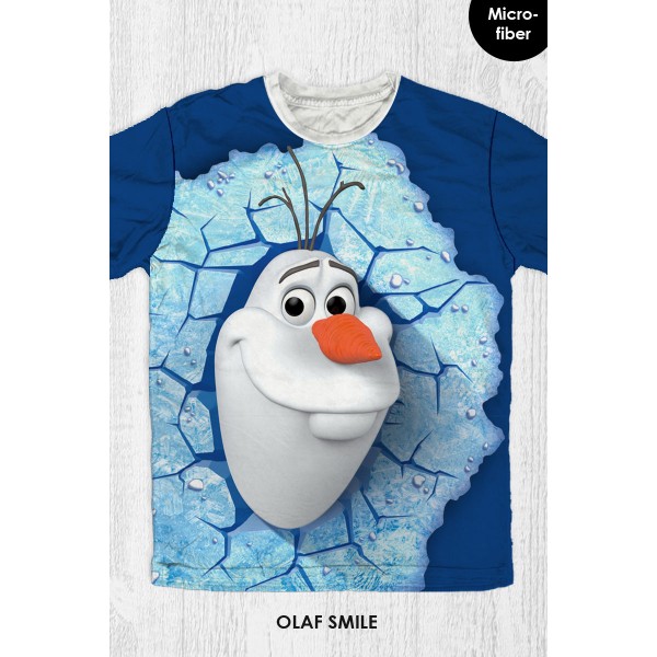 Baju Kaos Anak & Dewasa Frozen - Olaf Smile