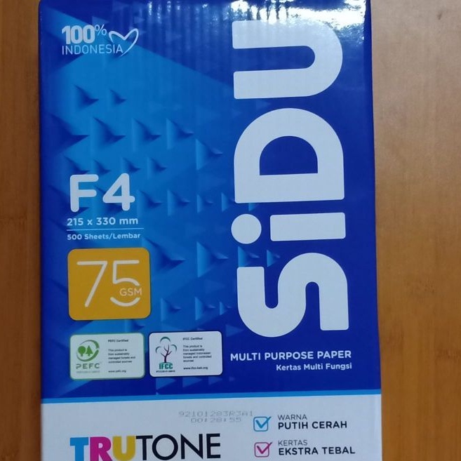 

kertas hvs Sidu F4 75gr