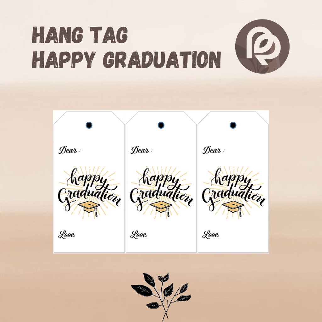 

HANG TAG HAPPY GRADUATION RUSTIC ART PAPER - TOKO BERCANDA