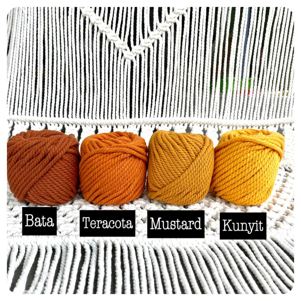 tali benang katun macrame 100gr 4mm PART II