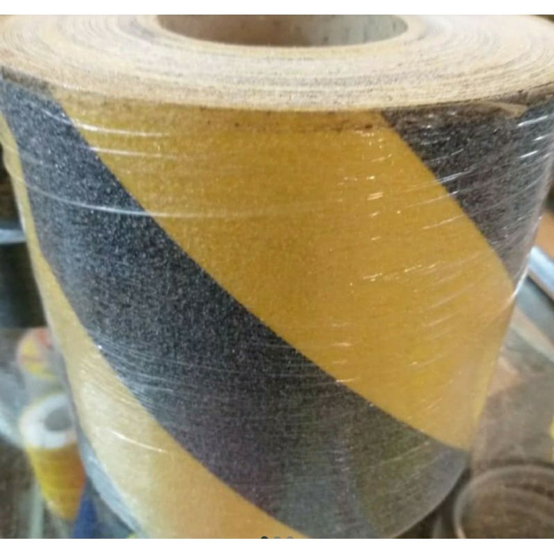 

SAFETY WALK CINA 6 INCH X 18 M KUNING HITAM ISOLASI SOLASI ANTI LICIN