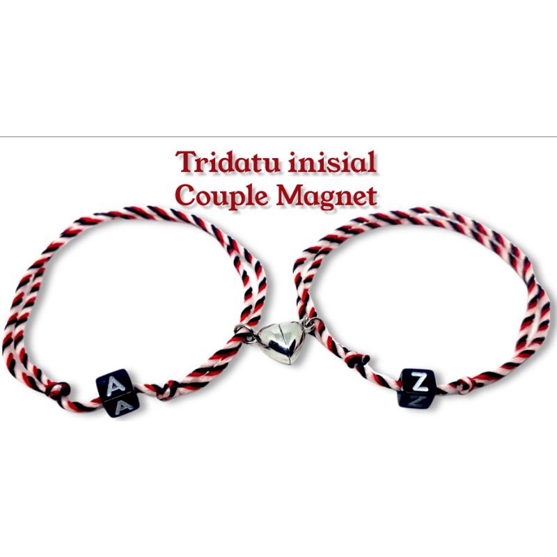 GELANG COUPLE / GELANG TRIDATU / TRIDATU INISIAL / TRIDATU HURUF / TRIDATU COUPLE / GELANG PASANGAN 