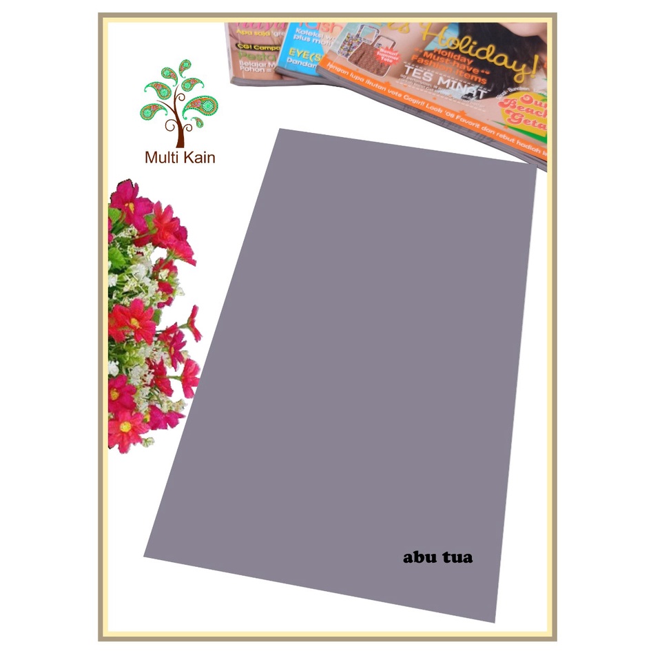 Bahan multi Kain Tile / Tille / Tule Polos Stretch / Spandex Tinggi 1,5 meter Grosir / Meteran-abu tua