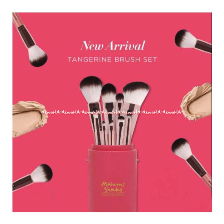 Brush Set Bunny Msm Sikat Brush Wajah Satu Set Pink Kuas Make Up Masami Shouko