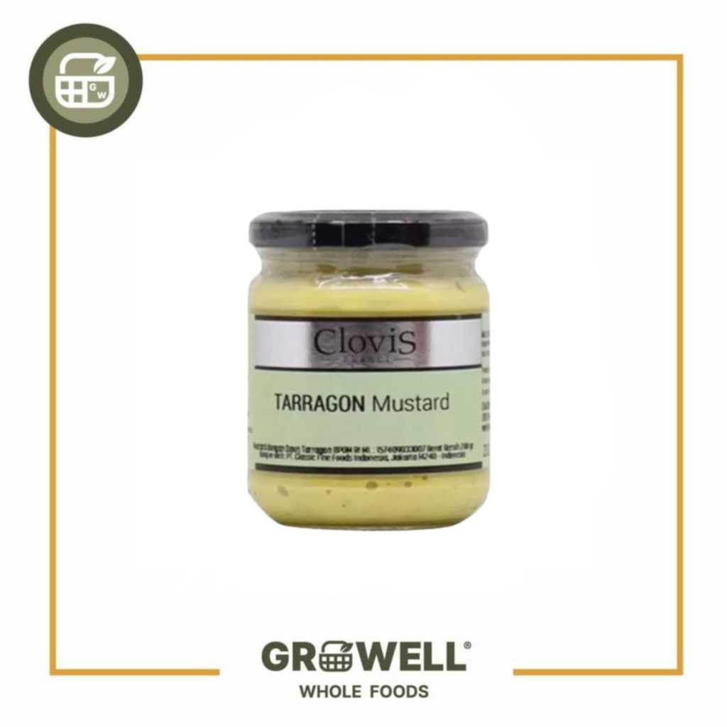 

CLOVIS TARRAGON MUSTARD 200 GR JAR