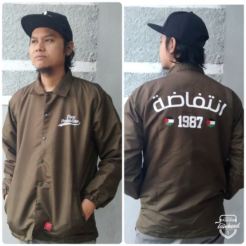 ASADU TAWHEED - JAKET - COACH JACKET -  WINDBREAKER "FREE PALESTINE"