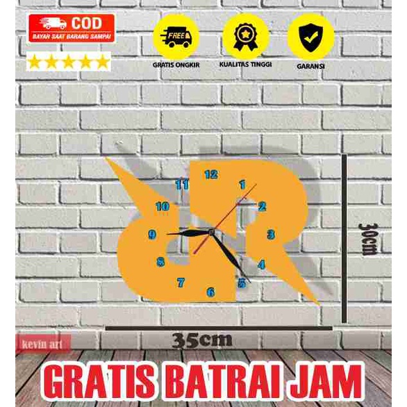 Jam Dinding Unik Kayu logo Squad Esport Rrq Onic Dekorasi Kamar Gaming Murah Keren Minimalis Wall Decor Gamers-5