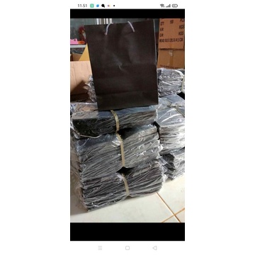 

paperbag hitam polos 20*10*25