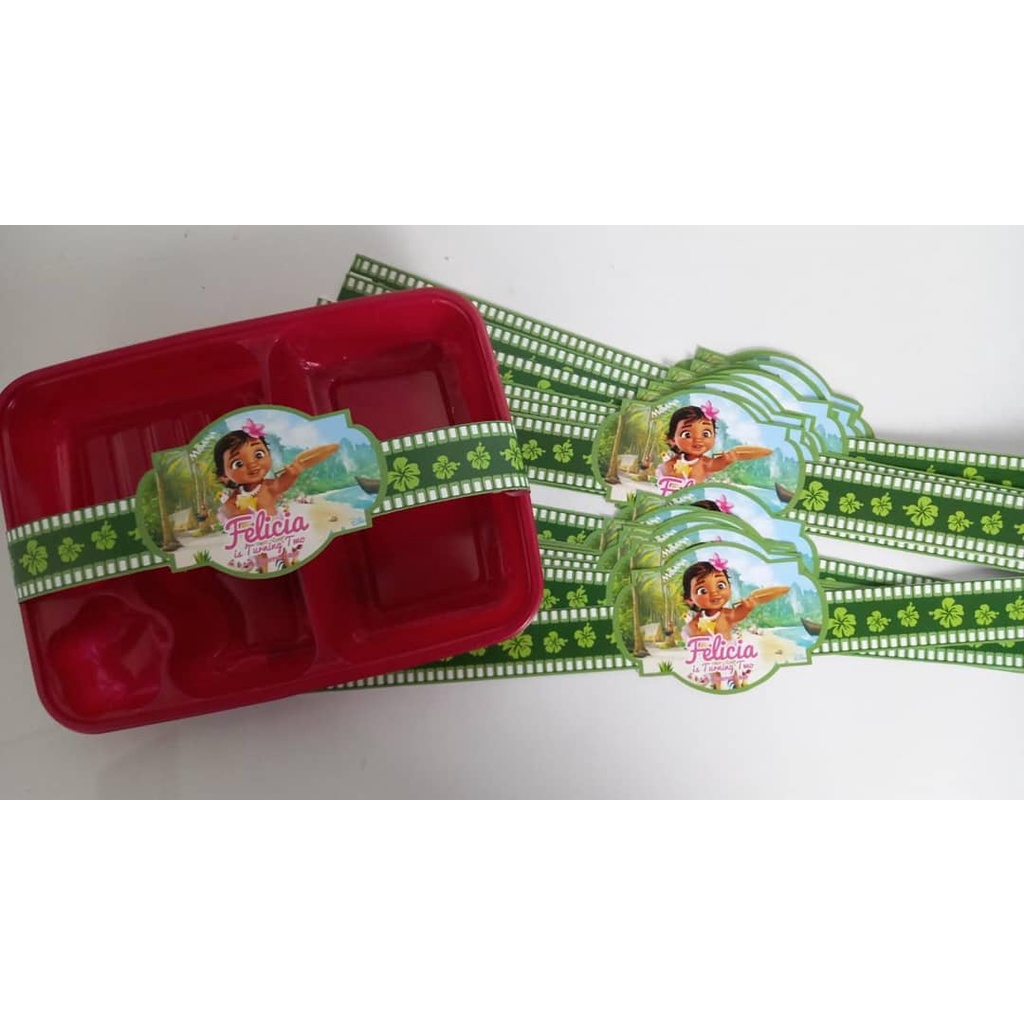 label bento baby moana / label box bento baby moana / label bento custom moana