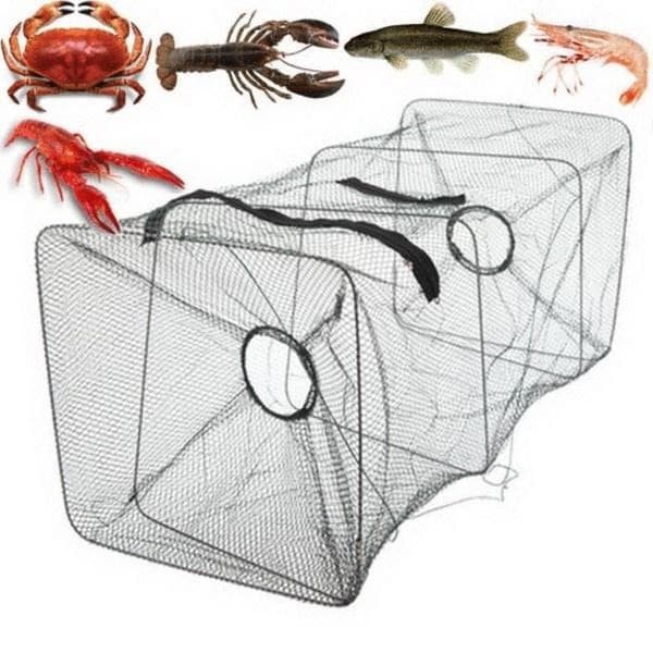 Bubu 4 lubang Jaring ikan automatis Fishing Net Trap Safe Catch 2 4 6 8 12 16 20 Hole