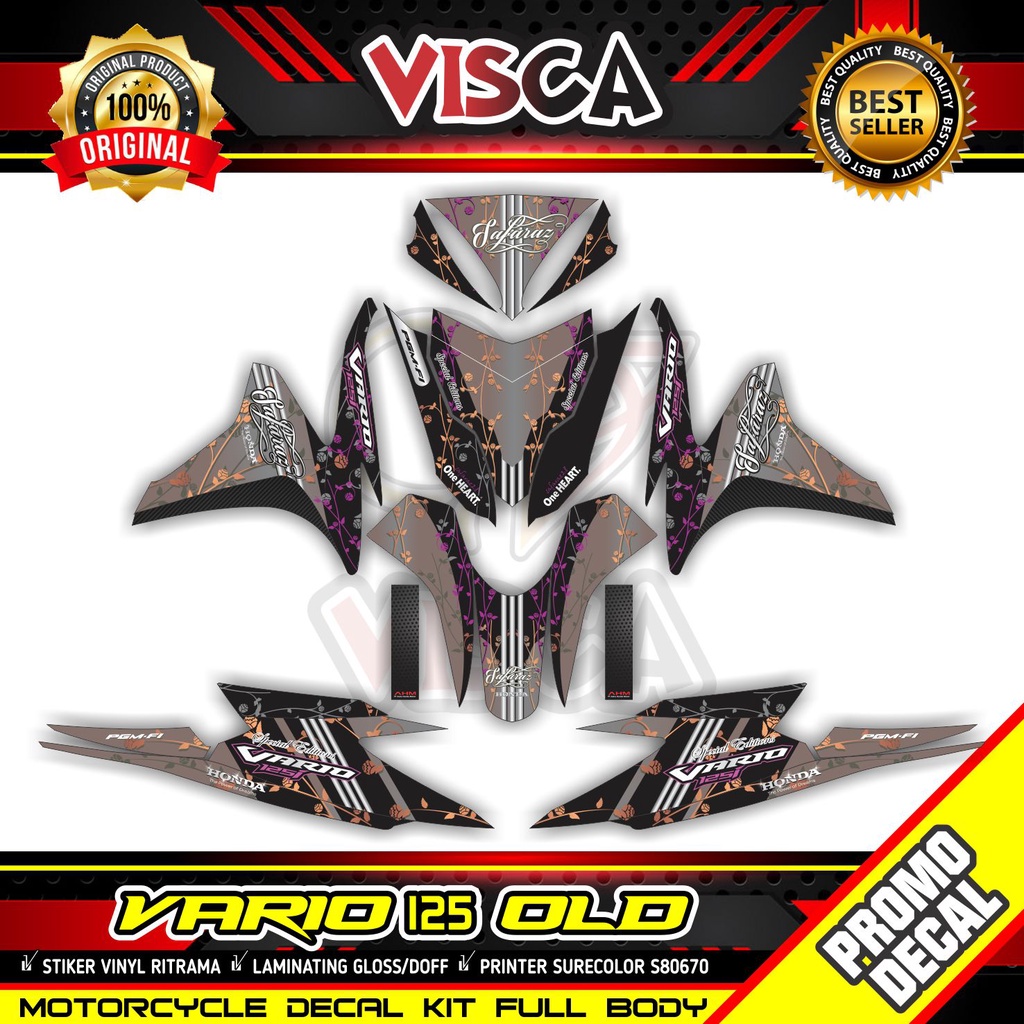 Decal Vario 125 Old Full Body Stiker Vario 125 Old Keren Full Body Striping Vario 125 Old Full Body 