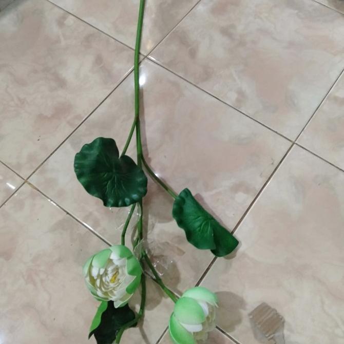 bunga teratai artificial bunga plastik bunga hias
