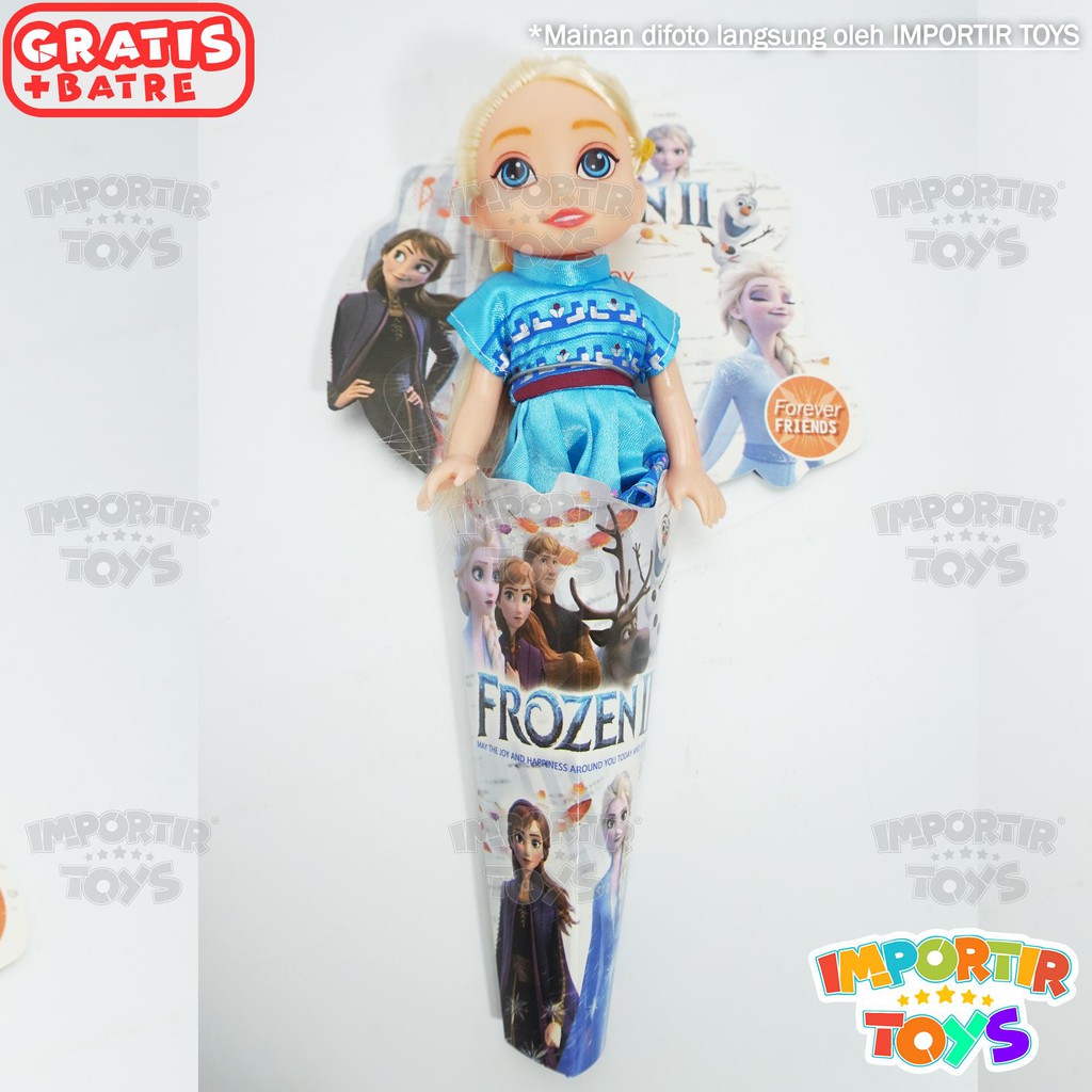 Mainan Boneka Frozen Mini Bentuk Cup Es Krim Lucu Berbagai Jenis