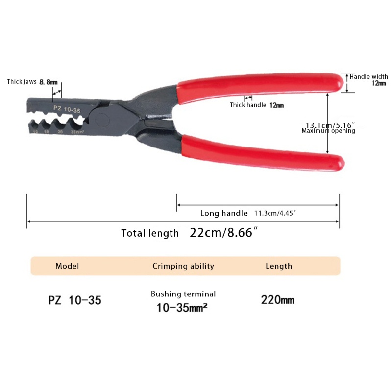 Gro Cable Ferrules Crimping Pliers for Electricians and Construction Workers DIY Homeowner for DIY Work Friends