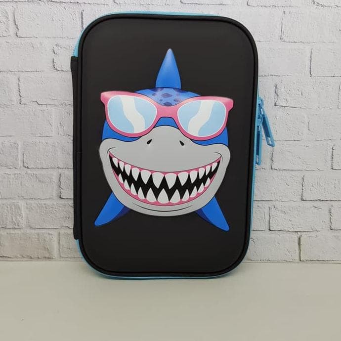 

Kotak Pensil Dan Alat Tulis Smiggle Eva Hardcase Shark Bom Waterproof