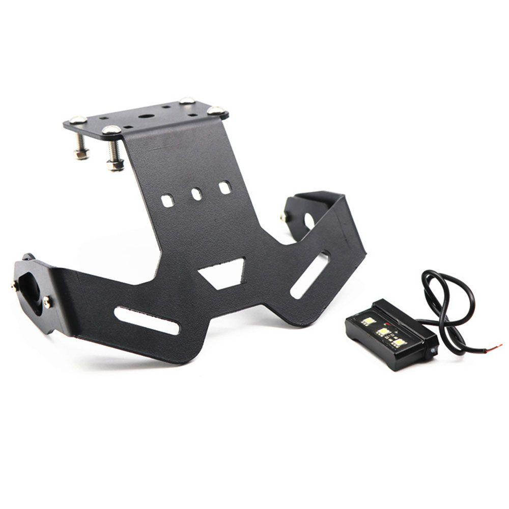 TOP Plat Holder Belakang Motor Lampu Belakang Bracket Lampu Belakang Plat Frame Plat Nomor Braket Belakang Braket Plat Lipat Untuk YAMAHA MT-15 2019-2020