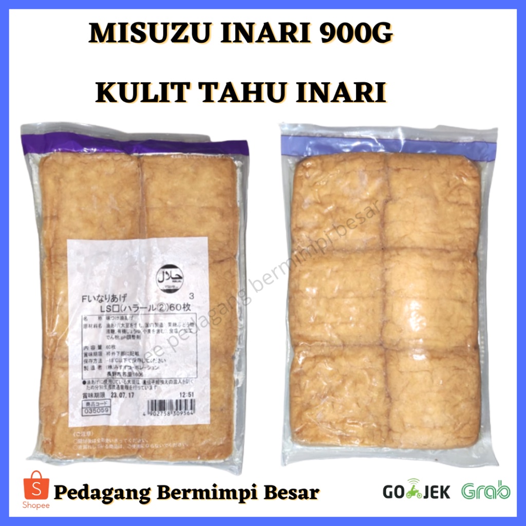 

Misuzu Inari 900g isi 60 Lembar/ Kulit Tahu Jepang/ Kulit Tahu Olahan/ New Kemasan Misuzu 900g/ HALAL