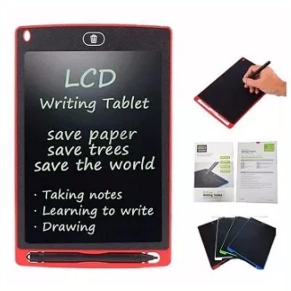 Alat Tulis LCD 8.5&quot; Writing Tablet Board Pad Drawing Magic Book Tab Untuk Anak Dan Dewasa-Papan Tulis Untuk Gambar Menghapus LCD 8.5 Inch LED Color With Stylus Pen Mainan Anak Edukasi Belajar Anak